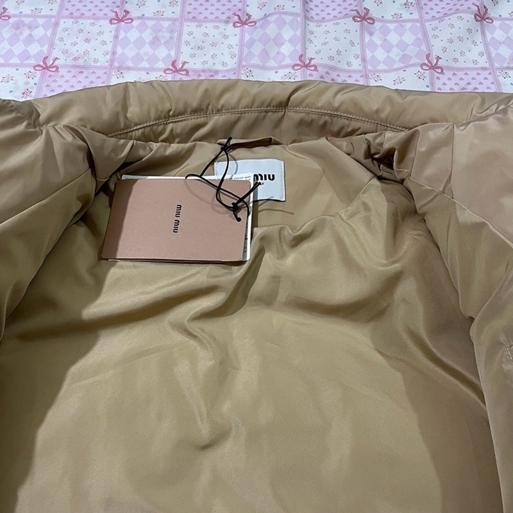 Miu Miu Patchwork Lapel Down Jacket - image 7